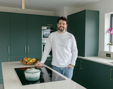 Darren Athlone Modica Forest Green Kitchen