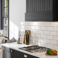 Augusta Graphite Kitchen Tongue and Groove Effect Box Hood