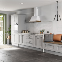 Augusta Light Grey Kitchen - single wall kitchen