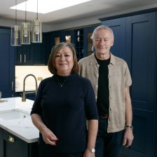 Deirdre Steve Augusta Midnight Blue kitchen Cash & Carry Kitchens Galway Testimonial image