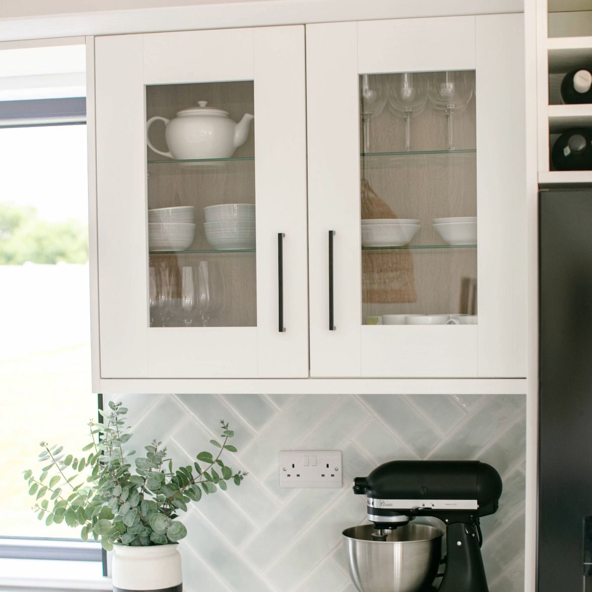 Glass-Door Wall Cabinets