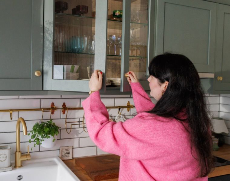 wall mounted glass kitchen cabinet storage unit