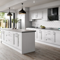 Augusta Light Grey Kitchen with Island