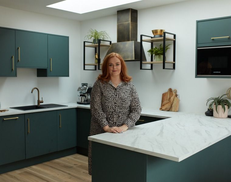 Customer Story: Kylie Dollard’s Modica Forest Green kitchen