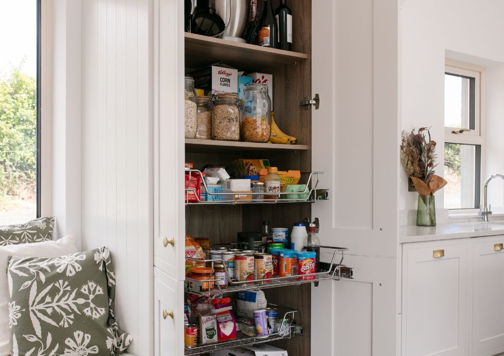 Larder Press Stocked with food items