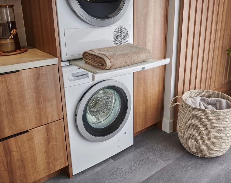 Laundry Stacking Kit with Pull-Out Shelf