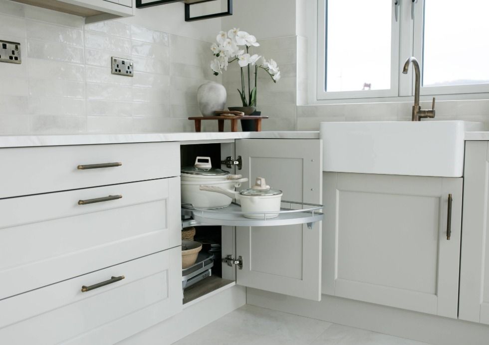 Le Mans Corner Storage - Jennifer Carroll - Dereham Taupe