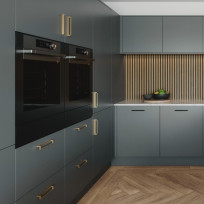 Modica Graphite kitchen corner