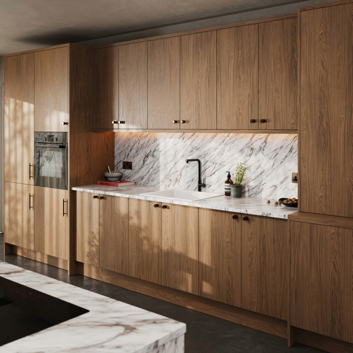 Ravello Brown Casella Oak Angled View Main