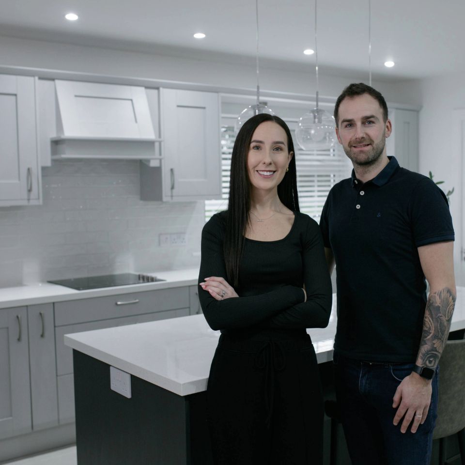 Shauna Tom Augusta Grey kitchen Cash & Carry Kitchens Waterford Testimonial image