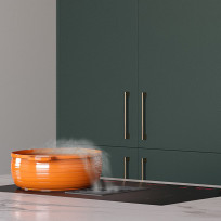Modica Forest Green Downdraft Hob