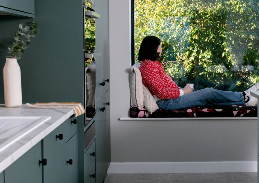 Dee Coleman Forest Green Kitchen Window