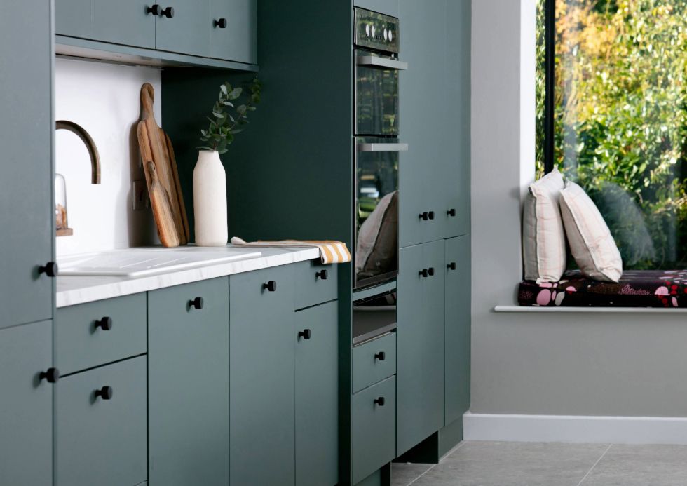 Dee Coleman Modica Forest Green Kitchen