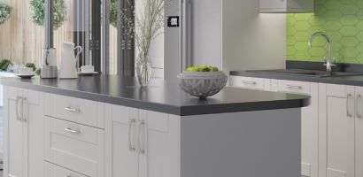 Shaker Style Kitchen - Light Grey