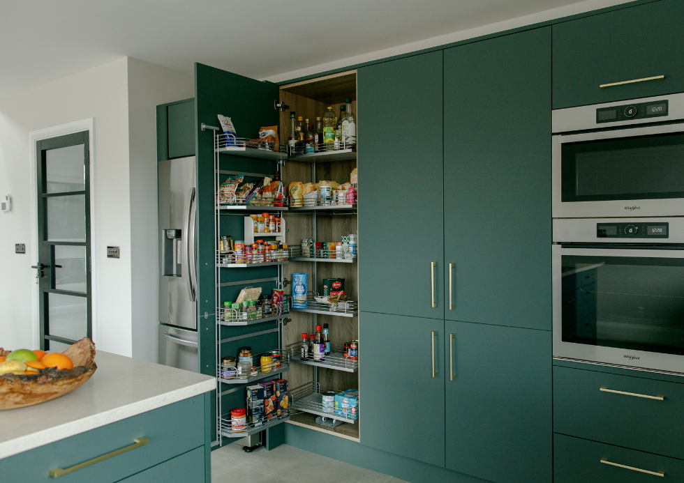 Darren Athlone Modica Forest Green Kitchen Swing Larder