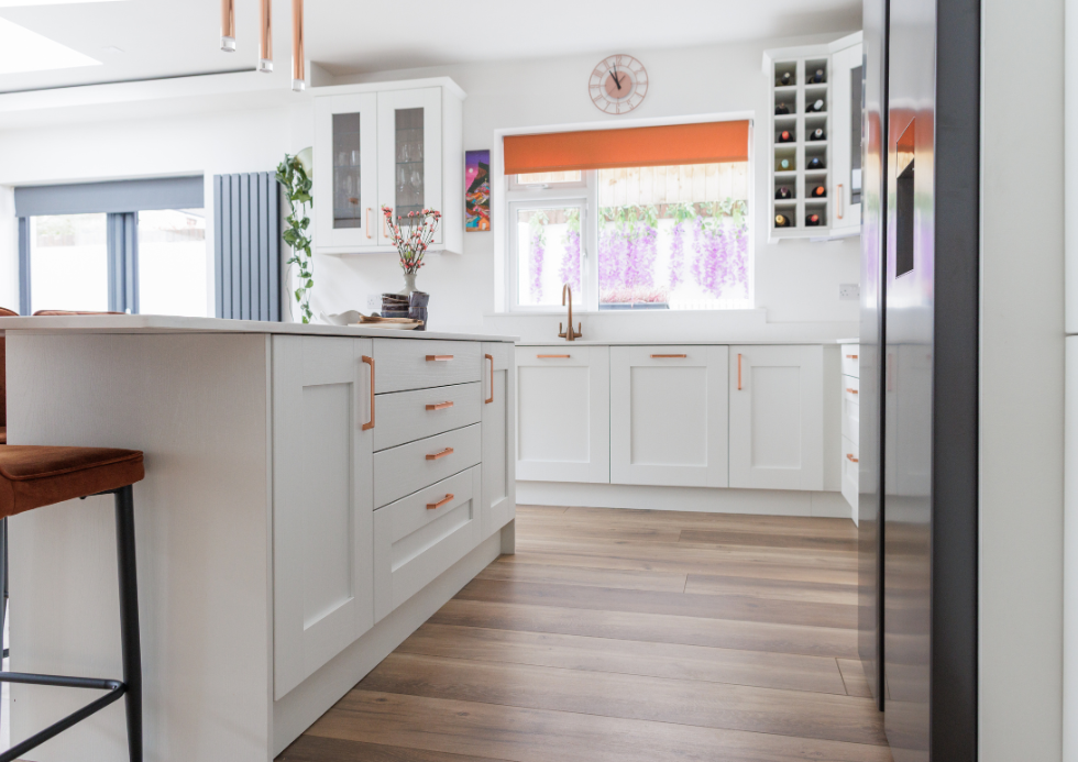 Eva Dublin White Kitchen Right Angle