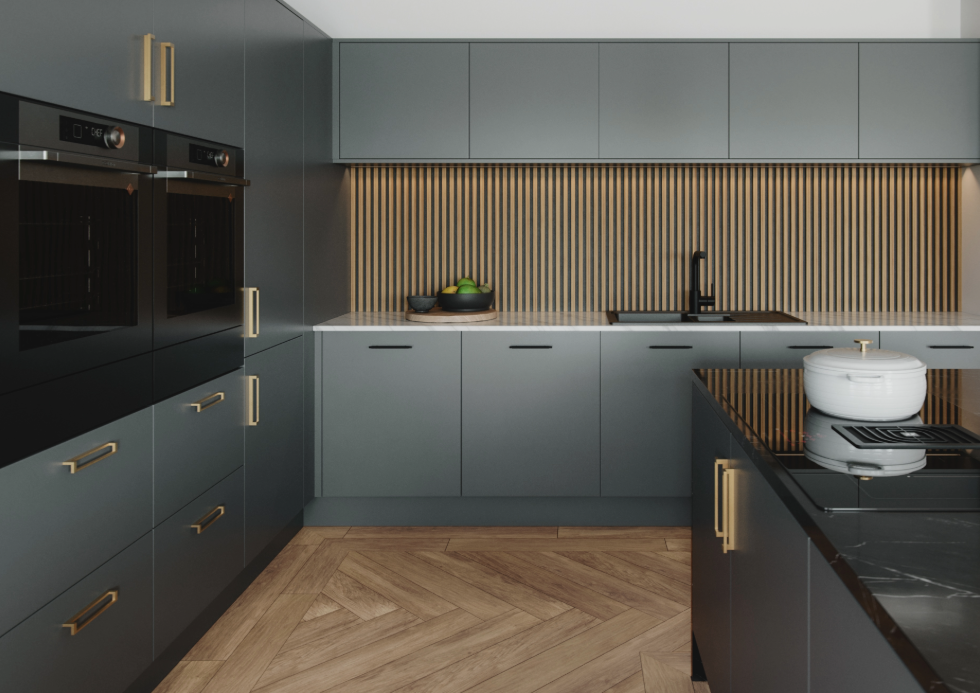 Modica Graphite Kitchen, part of our Contemporary Collection